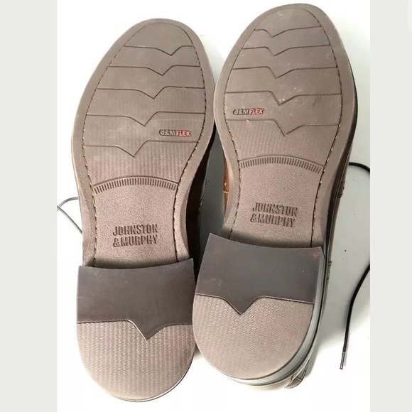 SOLD Johnston & Murphy Brown Warner Wingtip Boots - Picture 8 of 8